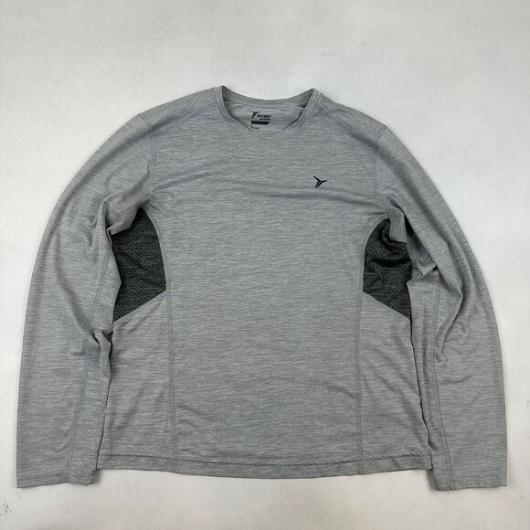 Old Navy Active Go Dry Men’s Gray Long Sleeve T-Shirt Crew Neck Size M - Picture 2 of 8